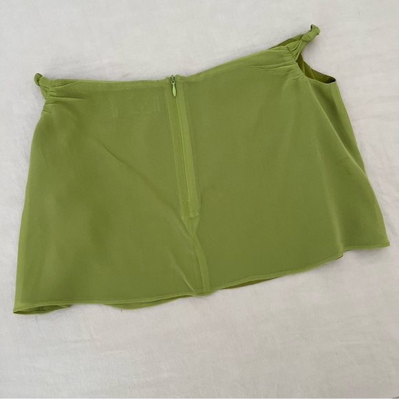 SOLD Danielle Guizio Multi Strap Chiffon Mini Skirt in Elixir - Picture 12 of 12